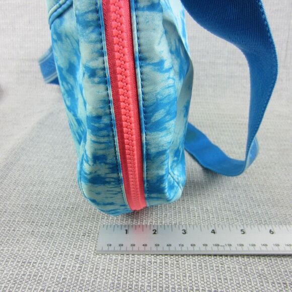 LULULEMON Ivivva Bag Blue Tie Dye Zip Crossbody Purse Hobo Sling Messenger - Picture 10 of 16